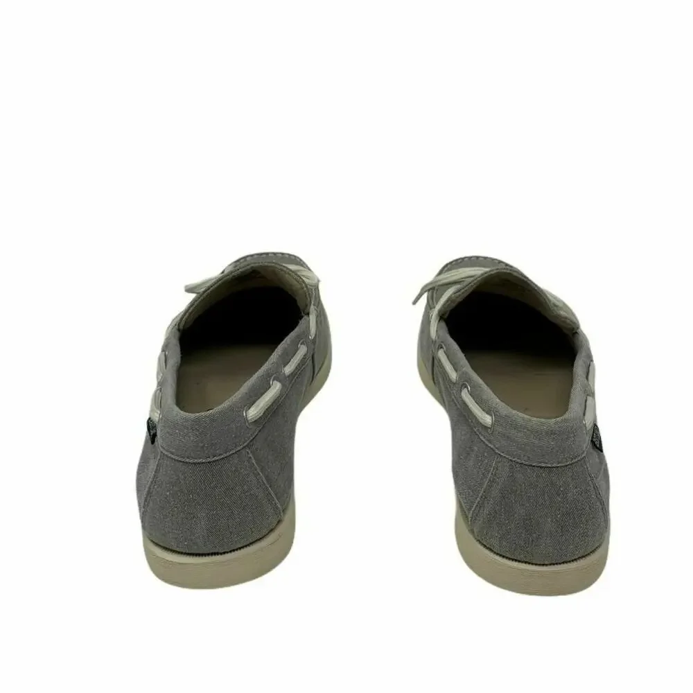 Eastland Men's Grey Yarmouth Canvas Boat Shoes 8.5D